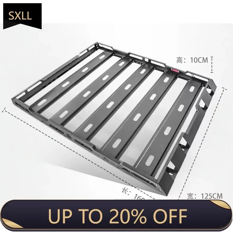 

SXLL Jep Wrangle 4x4 Removable Roof Rack Basket with Ladder Roof Rack