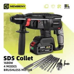 26mm Bürstenlosen Elektrische Hammer Cordless Wiederaufladbare Multifunktions Elektrische Dreh Schlagbohrmaschine Werkzeug Für Makita 18V Batterie