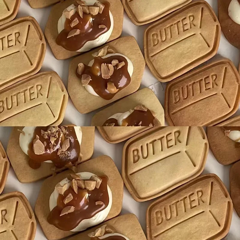 Nuevo Molde para Galletas de Mantequilla Estilo Coreano, Herramienta para Hornear en Casa, Molde para Galletas en Forma de Ladrillo, Utensilios de Cocina para Hacer Galletas DIY