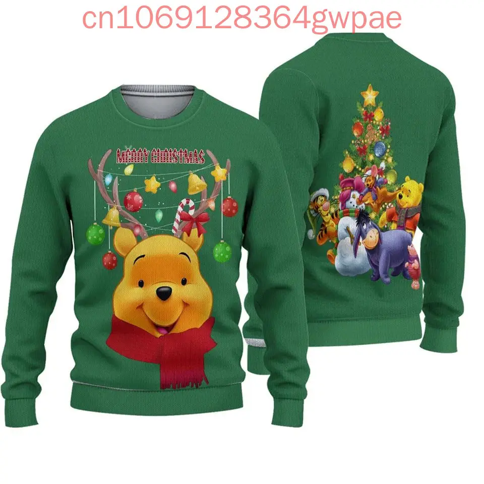 Winnie the Pooh Ugly Sweater Disney Ugly Christmas Sweater Xmas Gifts Anime Eeyore Ugly Christmas Sweater