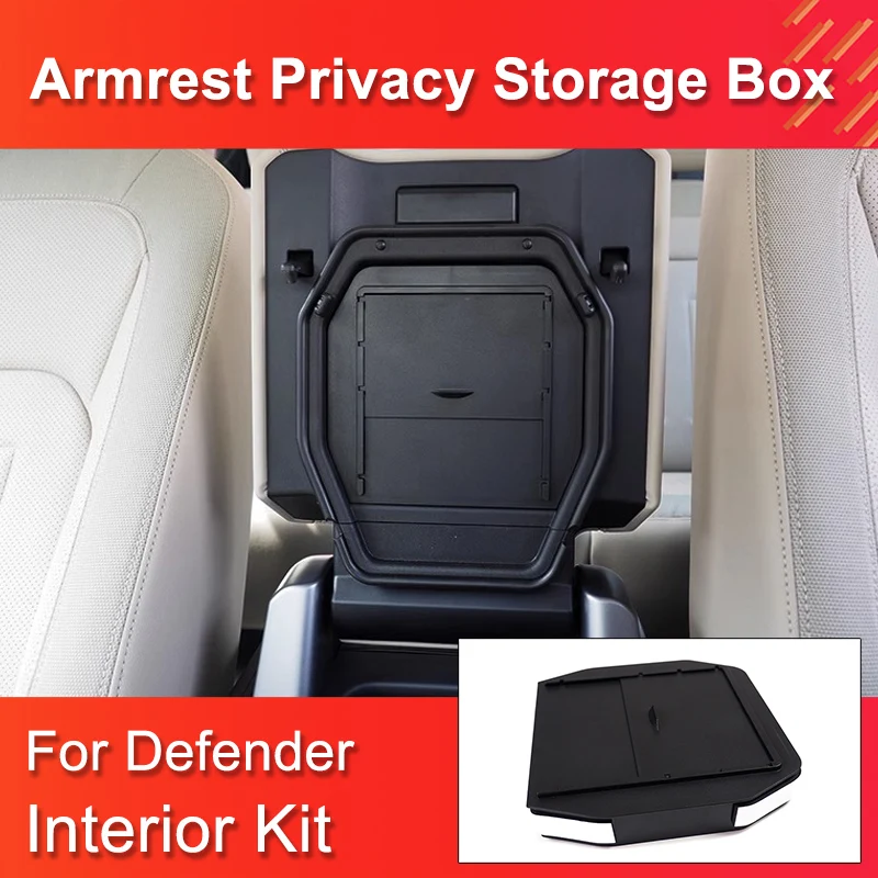 High Quality Armrest Privacy storage box for Land Rover Defender 90 110 2020-2023 Central Control Decoration Kit