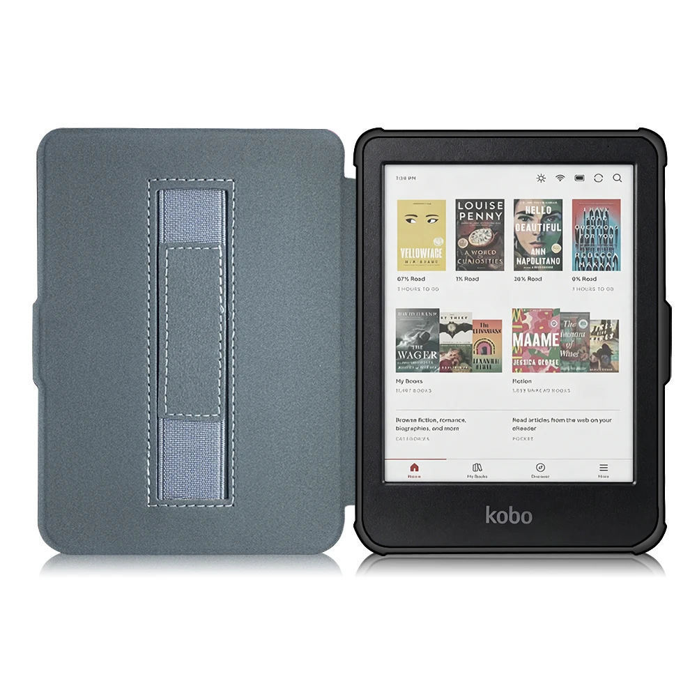 Handle Case for Kobo Clara Colour BW 2E Soft Shell Protective Cover for Kobo N506 N365 N367 with Auto Sleep/Wake
