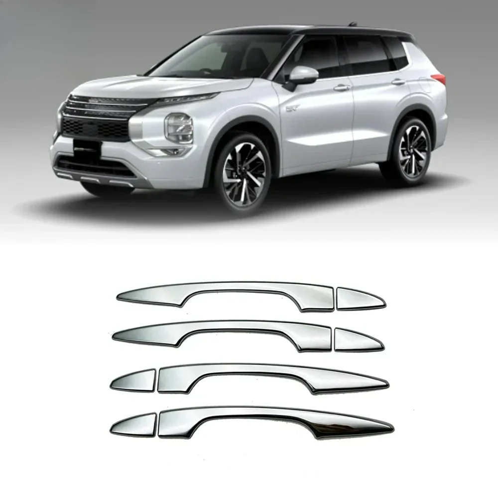 For Outlander 2022 ABS Chrome Side Door Handle Top Cover Match With Original Car Exterior Accessories - view 3