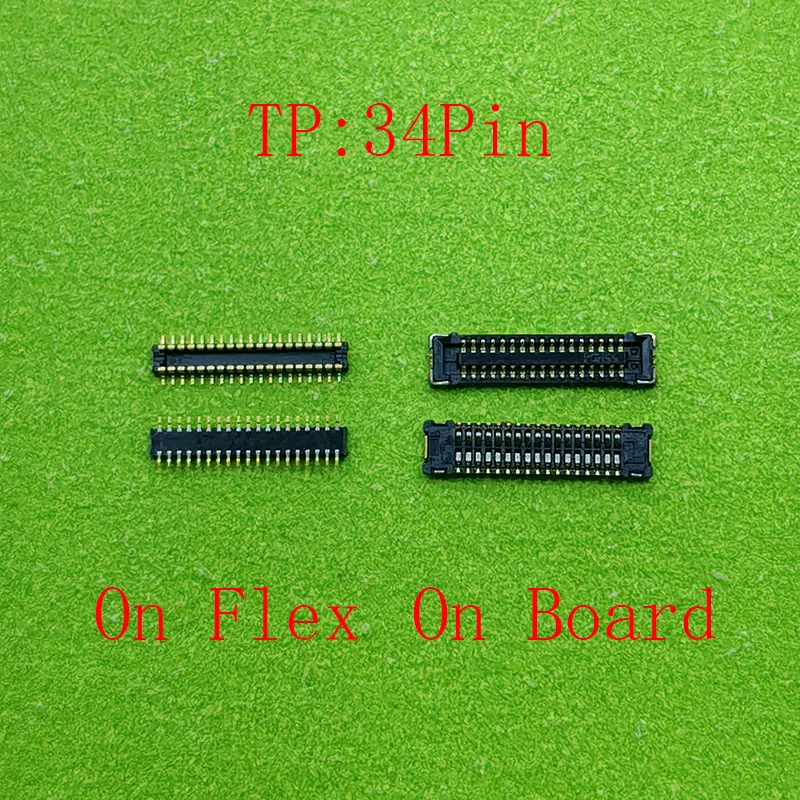 2 قطعة 34 42 60 دبوس شاشة الكريستال السائل محول الأرقام بشاشة تعمل بلمس الشركة العامة للفوسفات موصل الاتصال لباد 6 Air2 IPad6 A1566 A1567 على اللوحة الأم #3