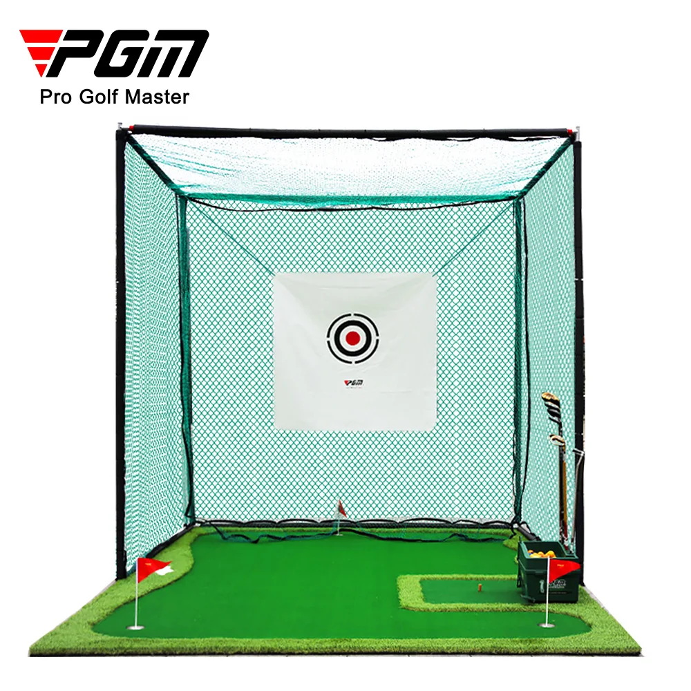 PGM Golf Hitting Net 3*3M Driving Training Aids Outdoor Golf Cage With Target