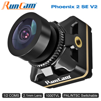 RunCam Phoenix 2 SE V2 Special Edition FPV Mini Camera 1/2 COMS 2.1mm Lens 1000TVL Freestyle Cam PAL/NTSC for RC FPV Drone