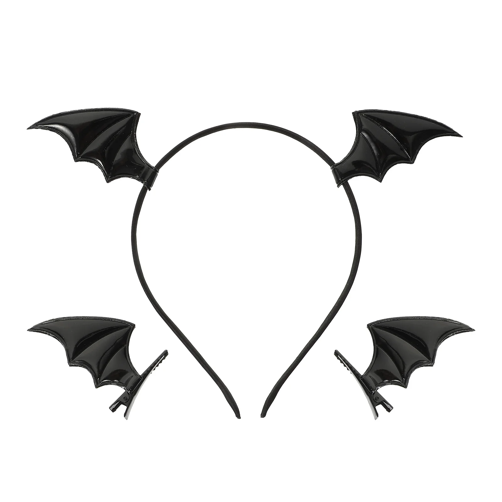 

1Set Bat Hair Hoops with Clips Halloween Headdress for Women Party Cosplay Night Festival Wear Cool Stylish Look