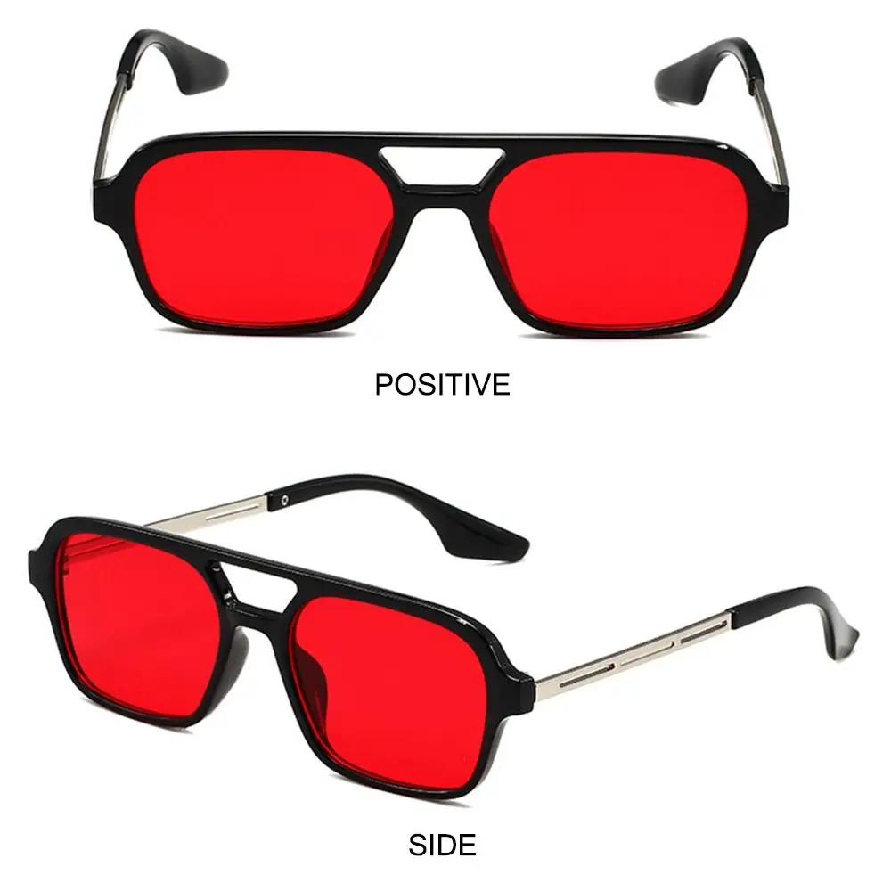 العلامة التجارية الفاخرة UV400 حماية مربع النظارات الشمسية خمر ريترو ستايل ظلال الصيف النظارات للنساء والرجال