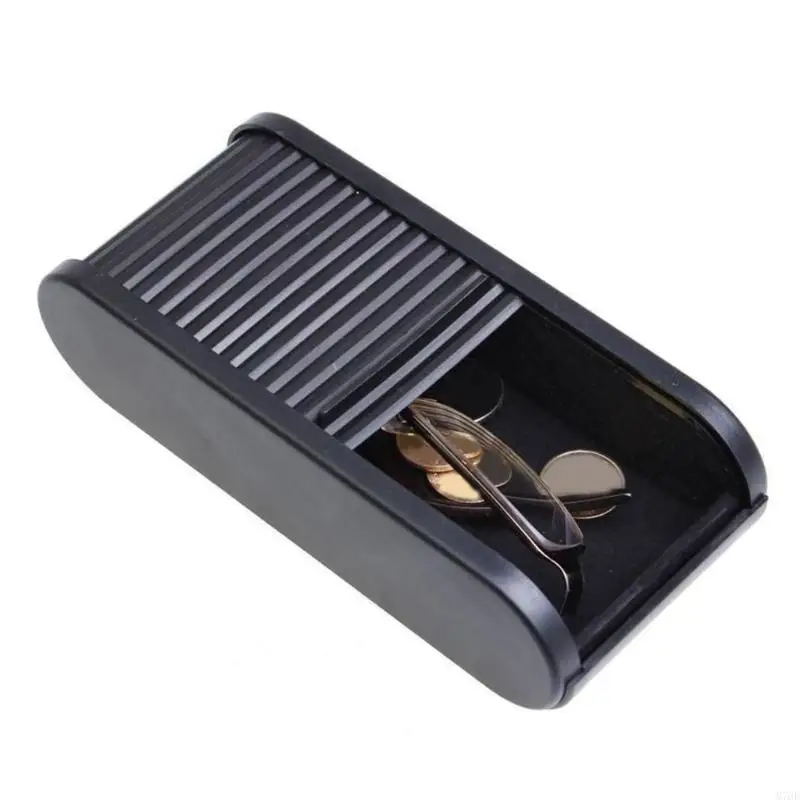 

M76E раздвижной открытый лоток центральной консоли автомобиля с нескользящим дном для ключей телефонов, универсальный