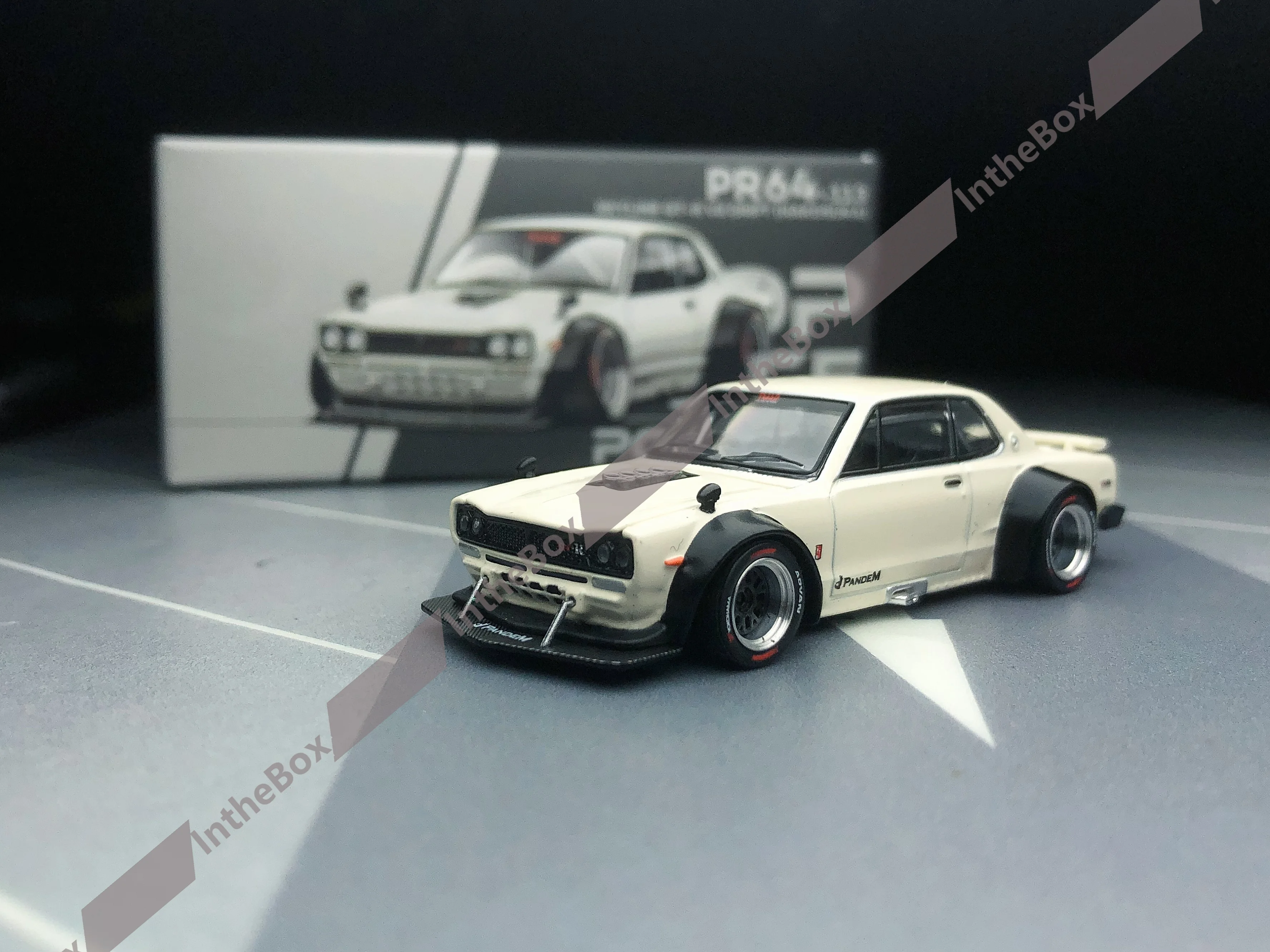 Pop Race 1/64 Skyline GT-R V8 Drift Hakosuka JDM Diecast Model Car Collection Limited Edition Hobby Toys