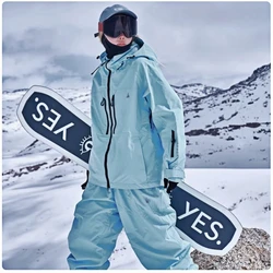 APVCX Winter Warm Snow Sport Men Women Ski Set Outdoor Mountain Waterproof Breathable Snowboarding Suits 2025 New Ski Suit