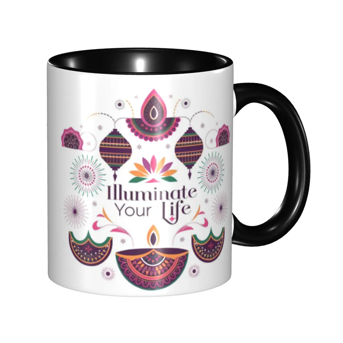 

Кружка Дивали Делрейс, забавные керамические кофейные чашки, чайные кружки, чашка для молока, посуда для напитков, подарок для женщины и мужчины