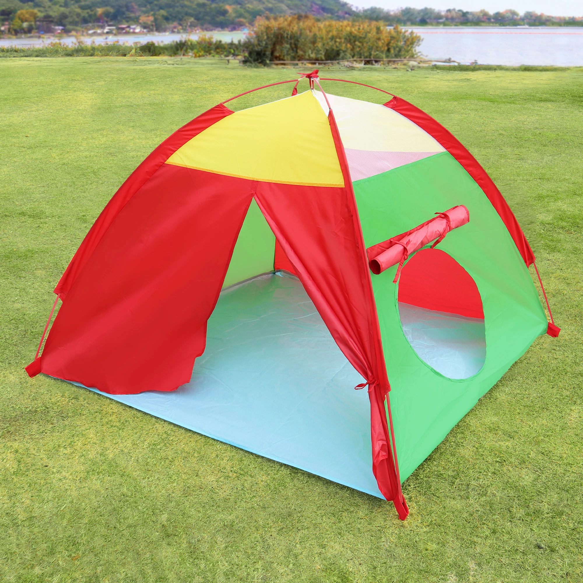 Tente de jeu pour enfants, maison de jeux pour garçons et filles, ensemble de tente de plage pop-up imaginative pour tout-petits, cadeau amusant d'intérieur et d'extérieur