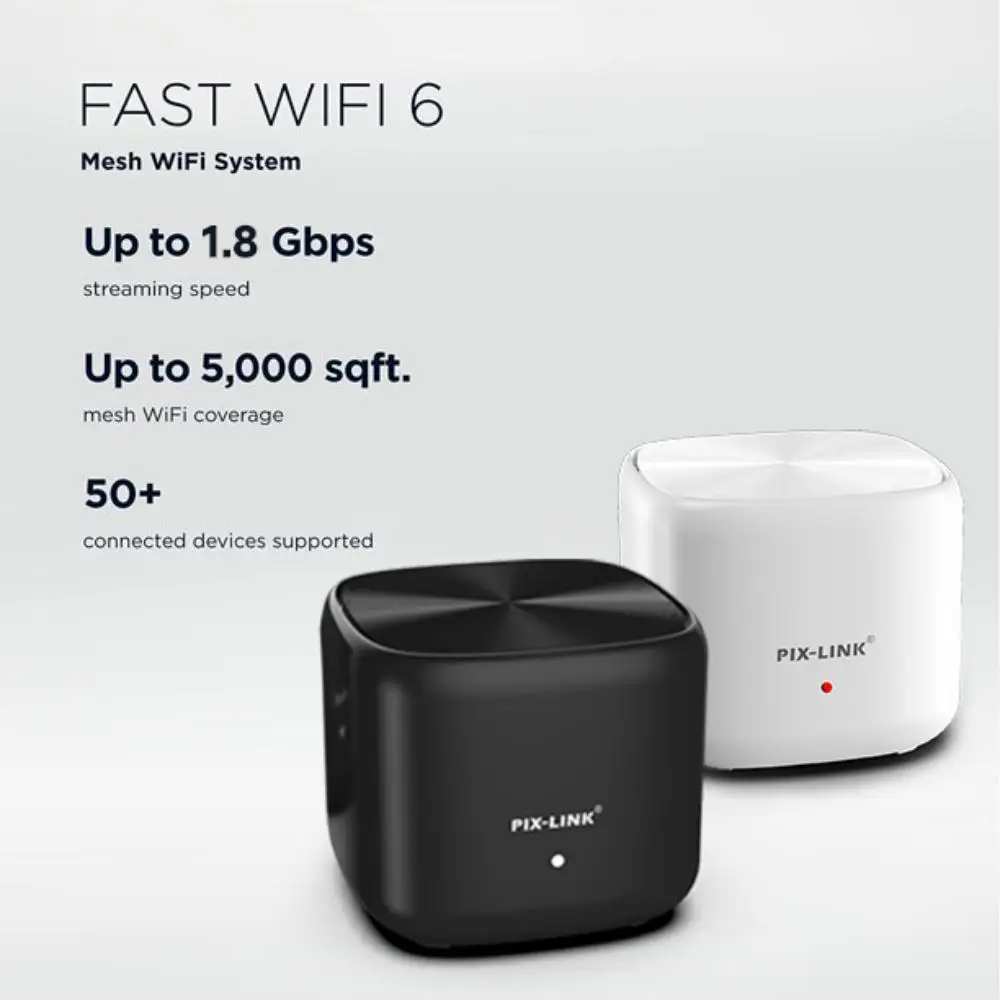 WMS07 Mesh WiFi System,Port of Blind Plug,Mesh Function,50% Rate Increase,Multiple Devices,Long,Can No Line Up for Internet,OFDM