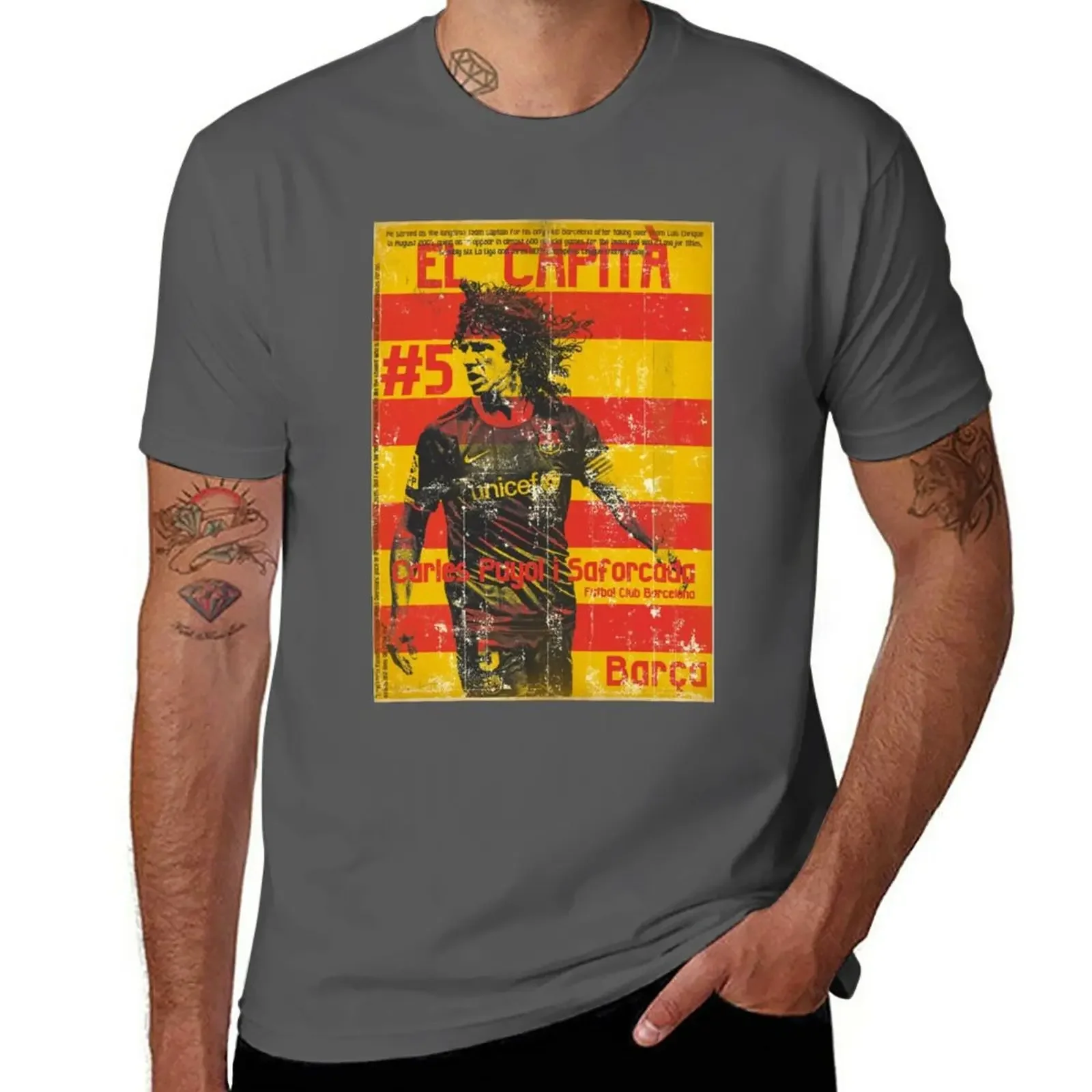 

New Puyol Illustration T-Shirt oversized t shirt oversizeds Men's cotton t-shirt