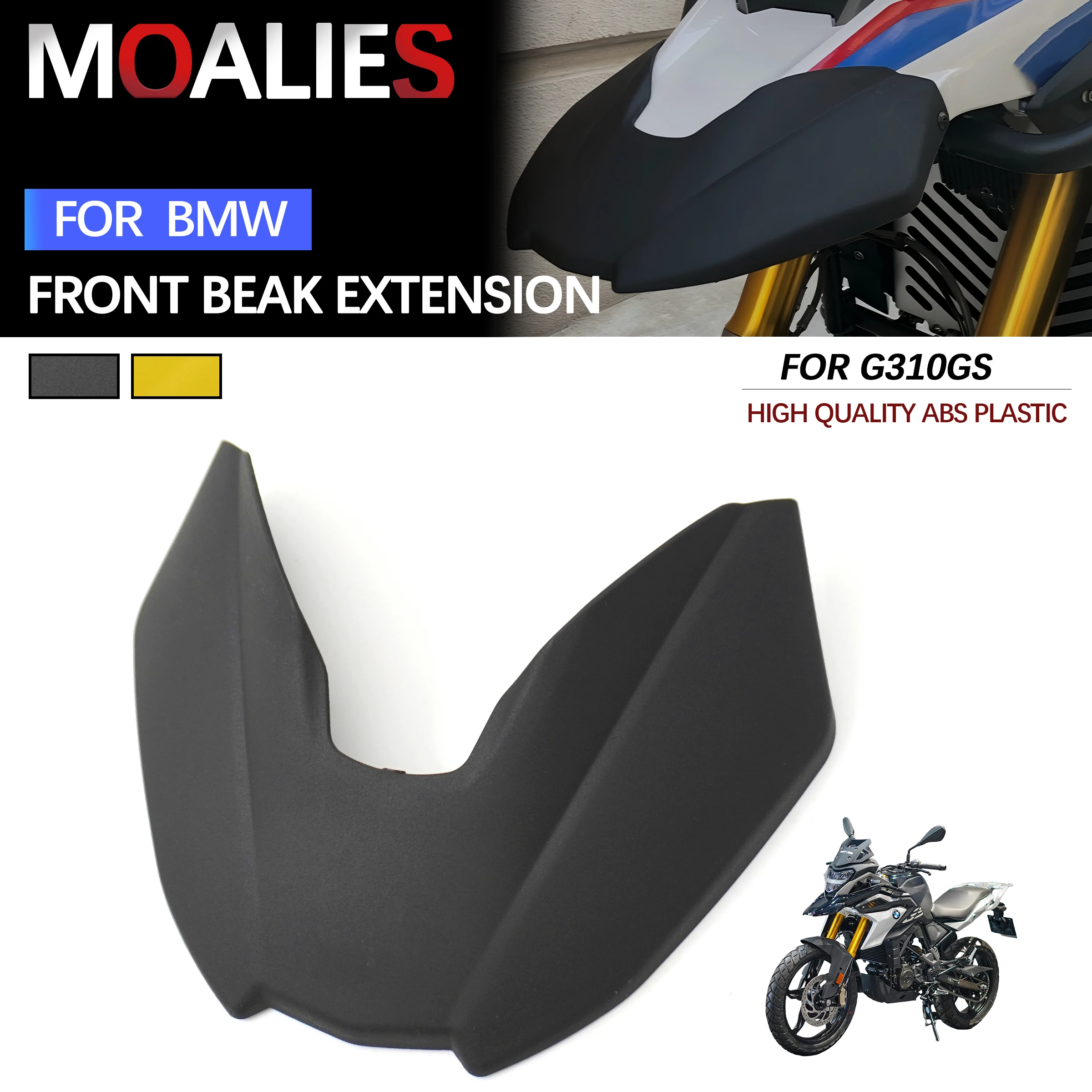 

For BMW G310 R/GS G310GS G310R 2017-2023 Motorcycle Lip Extension Beak Conversion Mudguard Enlarger Front Fairing Fender Extenda