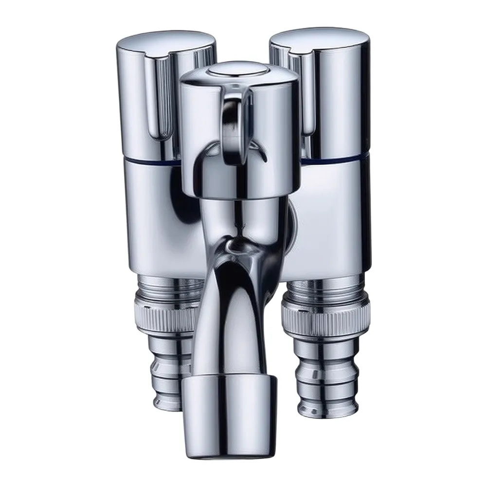 Comfortable Handwheel Design For Easy Flow Control Drain Silver Angle Stop Valve Stainless Steel Build Rust Resistant Material