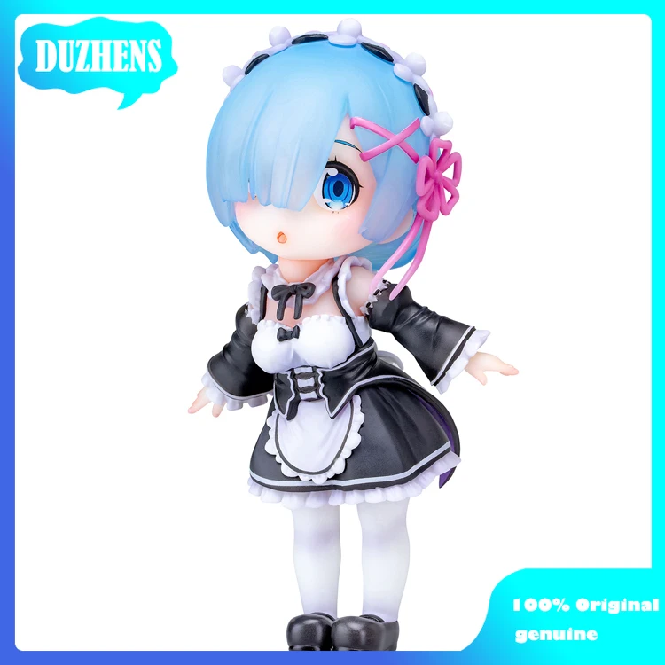 

100% Original:Anime Re:Zero REM Q version 12.5cm PVC Action Figure Anime Figure Model Toys Figure Collection Doll Gift