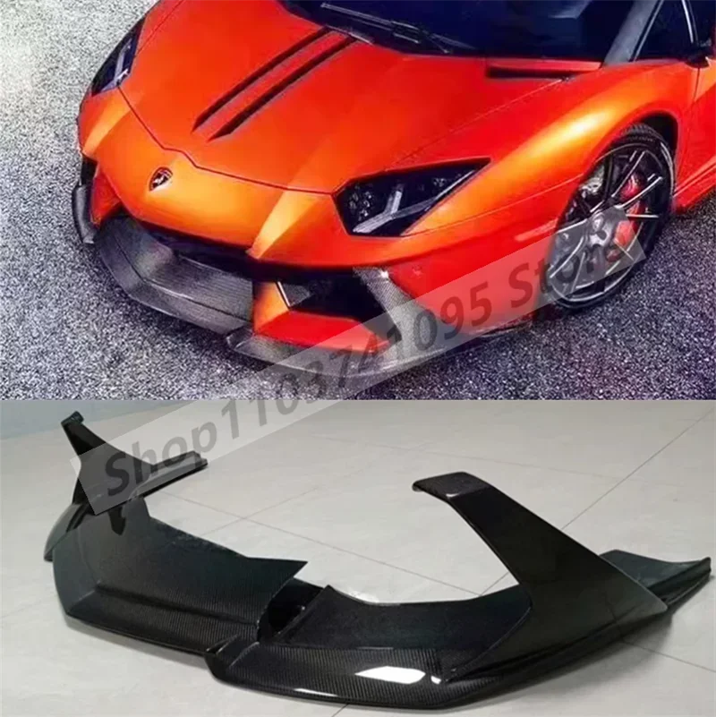 Real Carbon Fiber Front Bumper Splitters Cup Flaps Lid Spoiler Lip For Lamborghini Aventador LP700 LP720 Vor Style