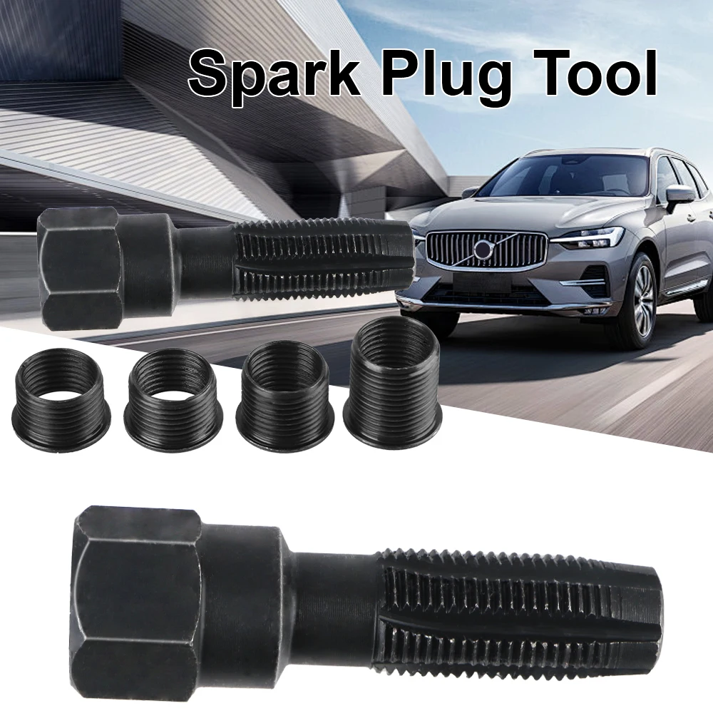 Thread Repair Kit 1 Set Car Tools 14mm Car Cylinder Spark Plug M14 x 1.25 Spark Plug Rethreader Kit Thread Repair Tool