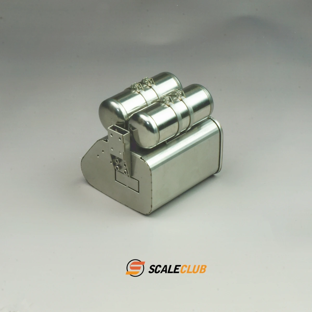 Tanque de escape de Metal para Tamiya RC Scania Man Actros Volvo Benz, remolque de Control remoto, camión europeo, piezas de juguete, 1/14