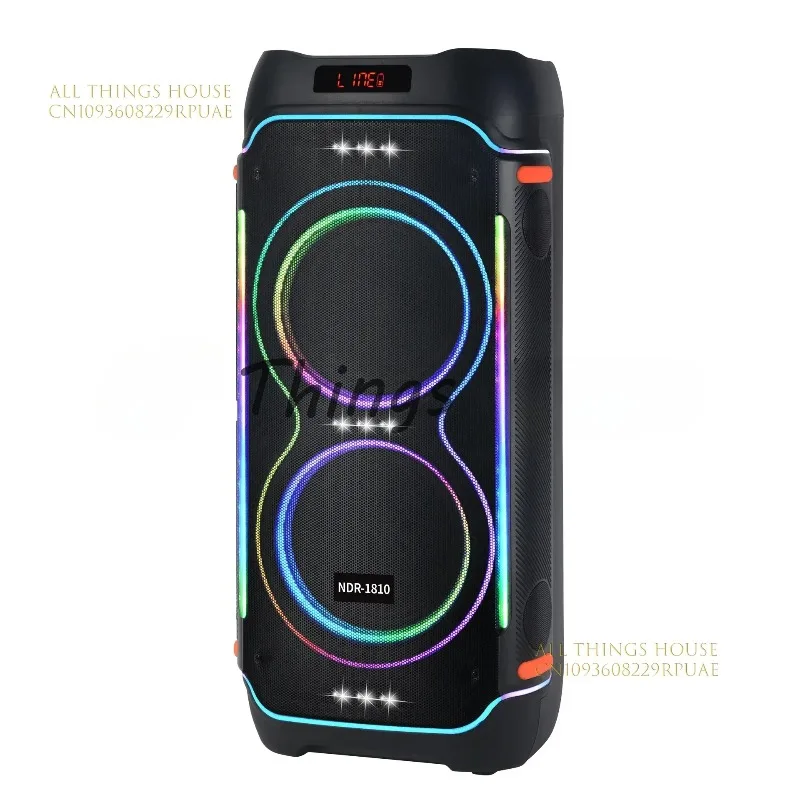 NDR-1810 1000W Karaoke Indoor Speakers Professional Box 710 Large Portable 100W High Power Party Tower Wireless Bt Speaker