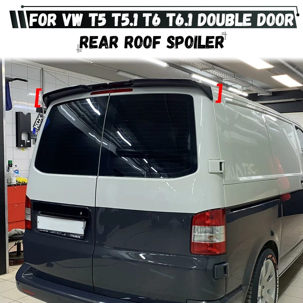 Car Rear Trunk Spoiler Wing Boot Lip Spoiler Extension Wing For Volkswagen VW T5 T5.1 T6 T6.1 Double Door Barn Twin
