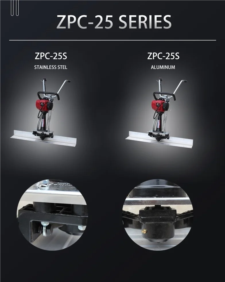 Hot Sale Gasoline Floor Leveling Surface Finish Screed Petrol Type Concrete Vibrating Screed Ruler Machine Compact Floor