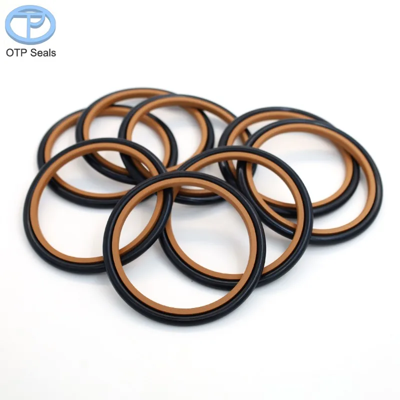 Step seal PTFE Piston Rod Combined seals Polytetrafluoroethylene add Copper powder w NBR o-ring non-standard factory customized