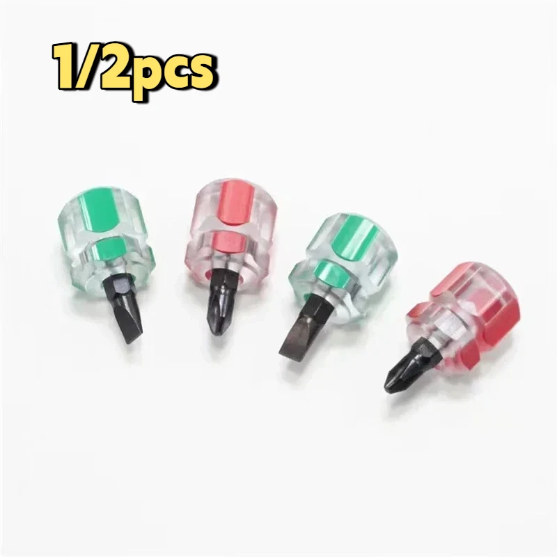 Mini Portable Screwdriver Kit Set - Precision Radish Head Screw Drivers with Transparent Handle for Car Repair And Hand Tools