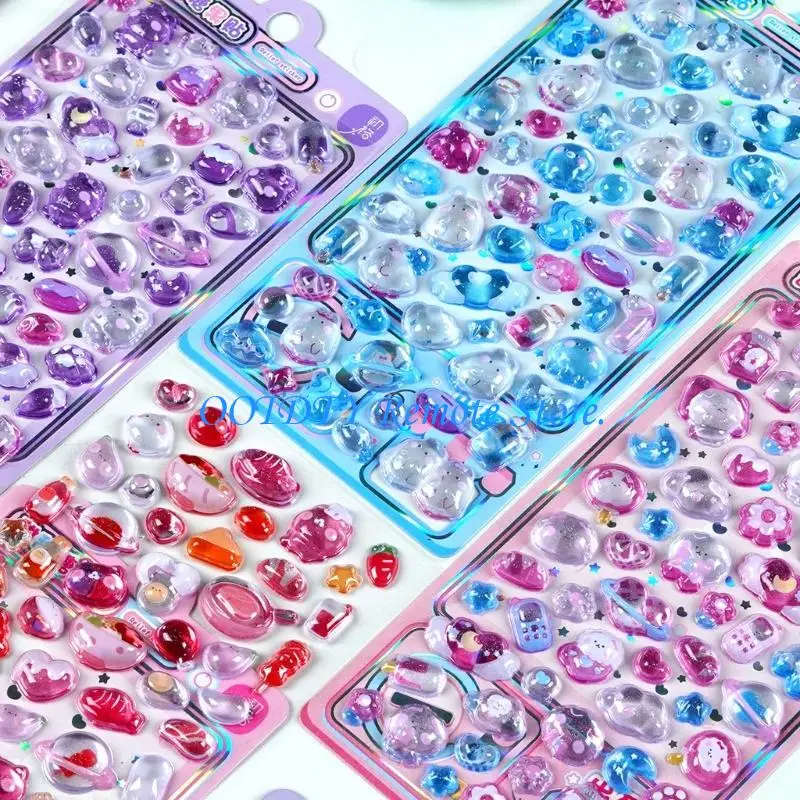 

Embossed Animal Sticker Cartoon PVC Resin Sticker For Scrapbooking Notebook