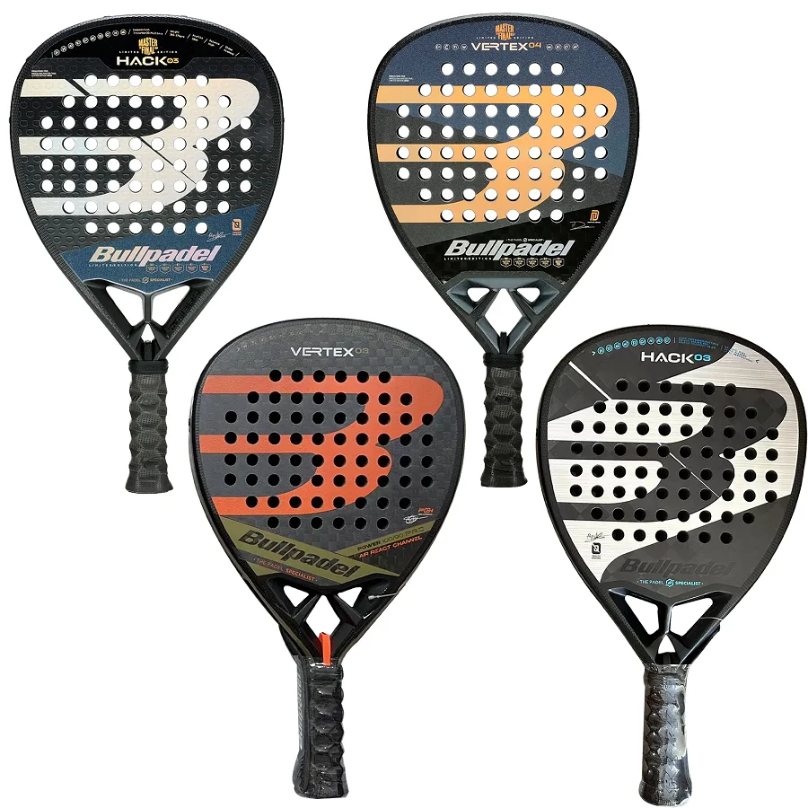 Bullpadel Padel Tennis Racket 12k Carbon Fiber Rough Surface High Balance with EVA SOFT Memory Padel Paddle Padel Tennis Racket