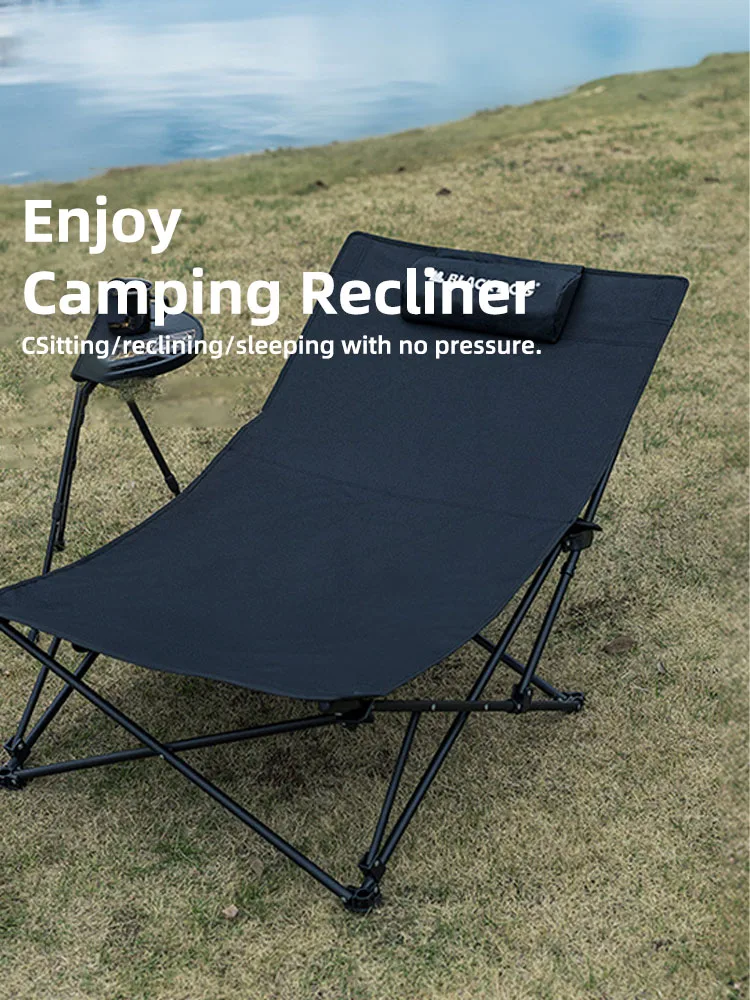Blackdog Outdoor Klappbarer Liegestuhl Angelstuhl mit Baumwollkissen Nickerchenstuhl Home Freizeit Lazy Chair Tragbare Aufbewahrung Camping – Detail 1