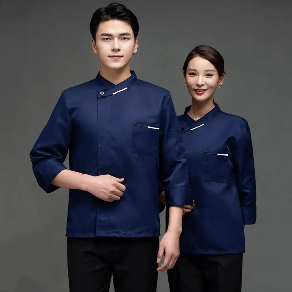 Chef-Koks Shirt Mannen Vrouwen Restaurant Keuken Chef Uniform Food Service Keuken Chef Uniform Hotel Kookkleding Working Shirt Top