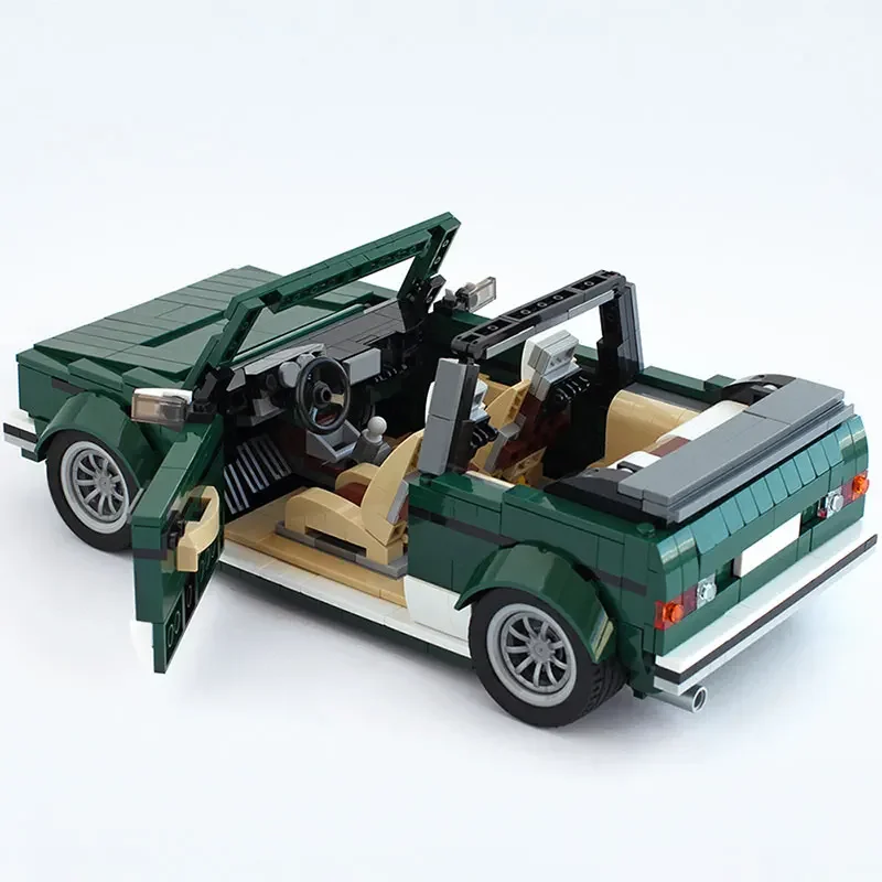 MOC-26778 High-Tech Cabriolet Building Blocks Set, Golf MK1 Sports Roadster Modelo, DIY Puzzle Brinquedos para Crianças, Presente de Aniversário