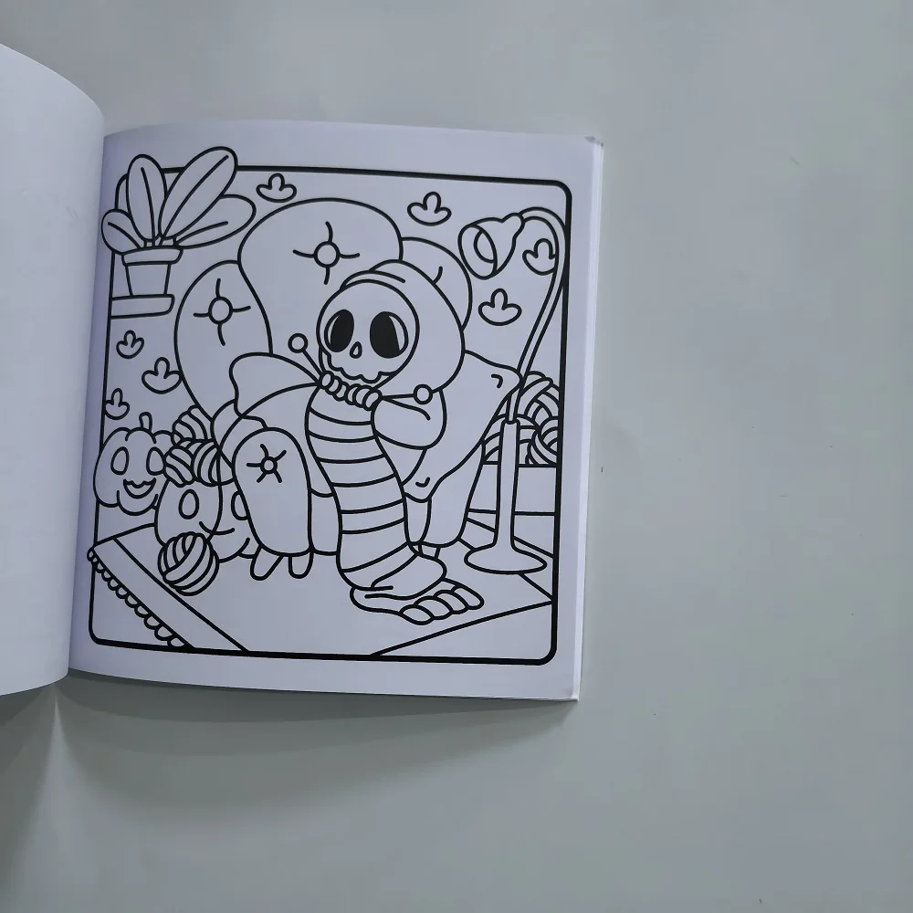 Halloween Adult Coloring Book - Spooky Times Stress Relief Drawing Book with Cute Designs, Perfect Gift for Birthday