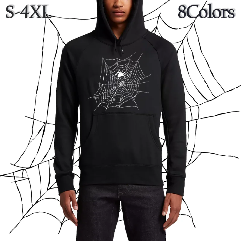 Autumn/Winter Men's and Women's Pattern Hoodie Long Sleeve Fashion Sweater Casual Top Spider Hoodie Streetwear Sweatshirt Women