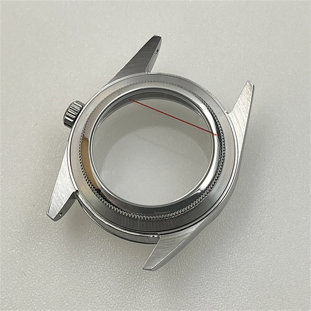 مجموعة حزام ساعة 41 ملم 36 ملم، حافظة من الفولاذ المقاوم للصدأ 316L سوار من زجاج الياقوت NH35، لحركة NH35A NH36 4R35A 4R36A #2