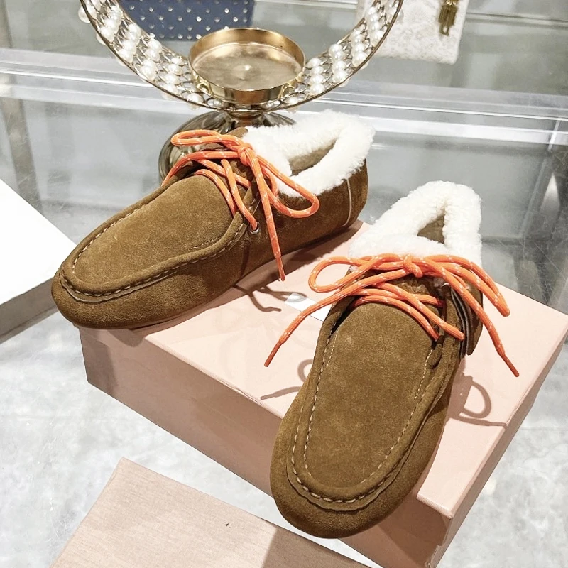 Real Leather Women's Ankle Boots with Fur - Sizes 34-43