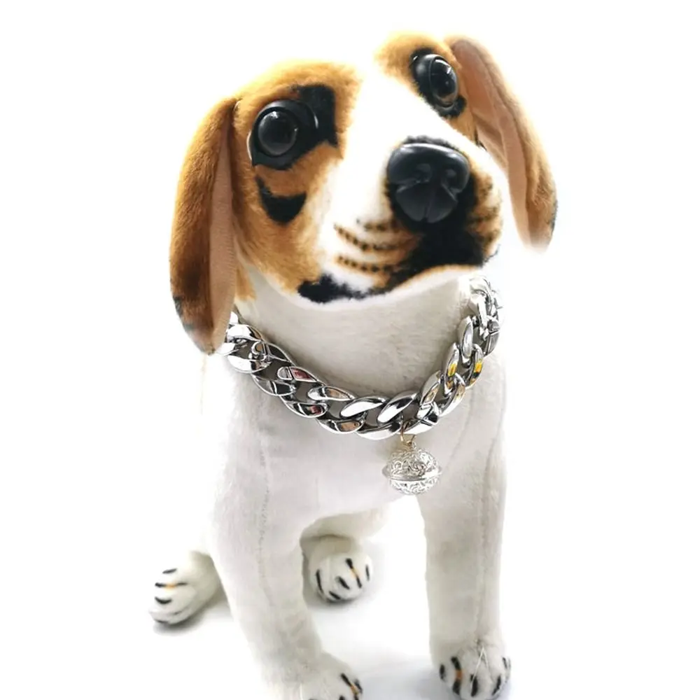 Fashion Dog Supplies Cat AccessoriesL Bulldog Pitbull Collar Dogs Collar Pet Necklace Cuban Chain