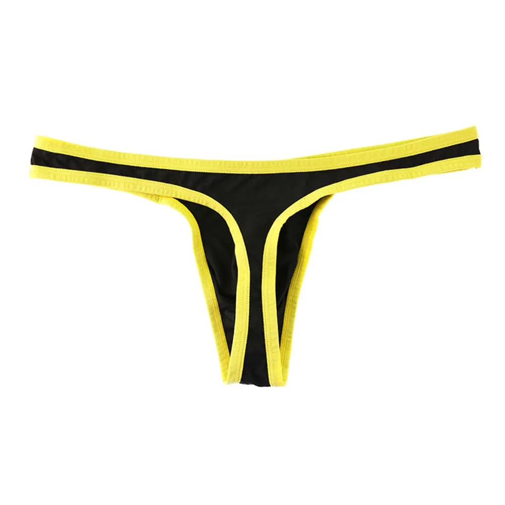 

Comfortable Thong Breathable G-String Brand New Condition Classic Style Thong Color Matching Design Elastic Waistband