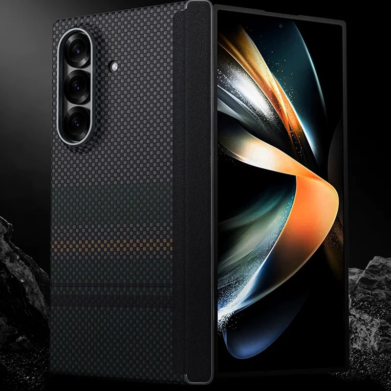 Benks Carbon Fibre Case For Samsung Z Fold 7 Kevlar Wireless Charging Back Cover Case for SAMSUNG GALAXY Z FOLD 7