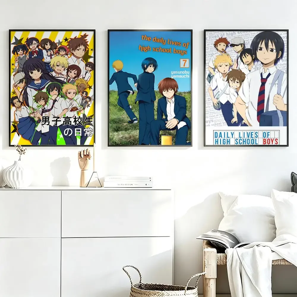 Aesthetic Wall Art Poster Trendy anime Daily Lives of High School Boys Poster for Bedroom Dorm Room Home Decor Large Wall