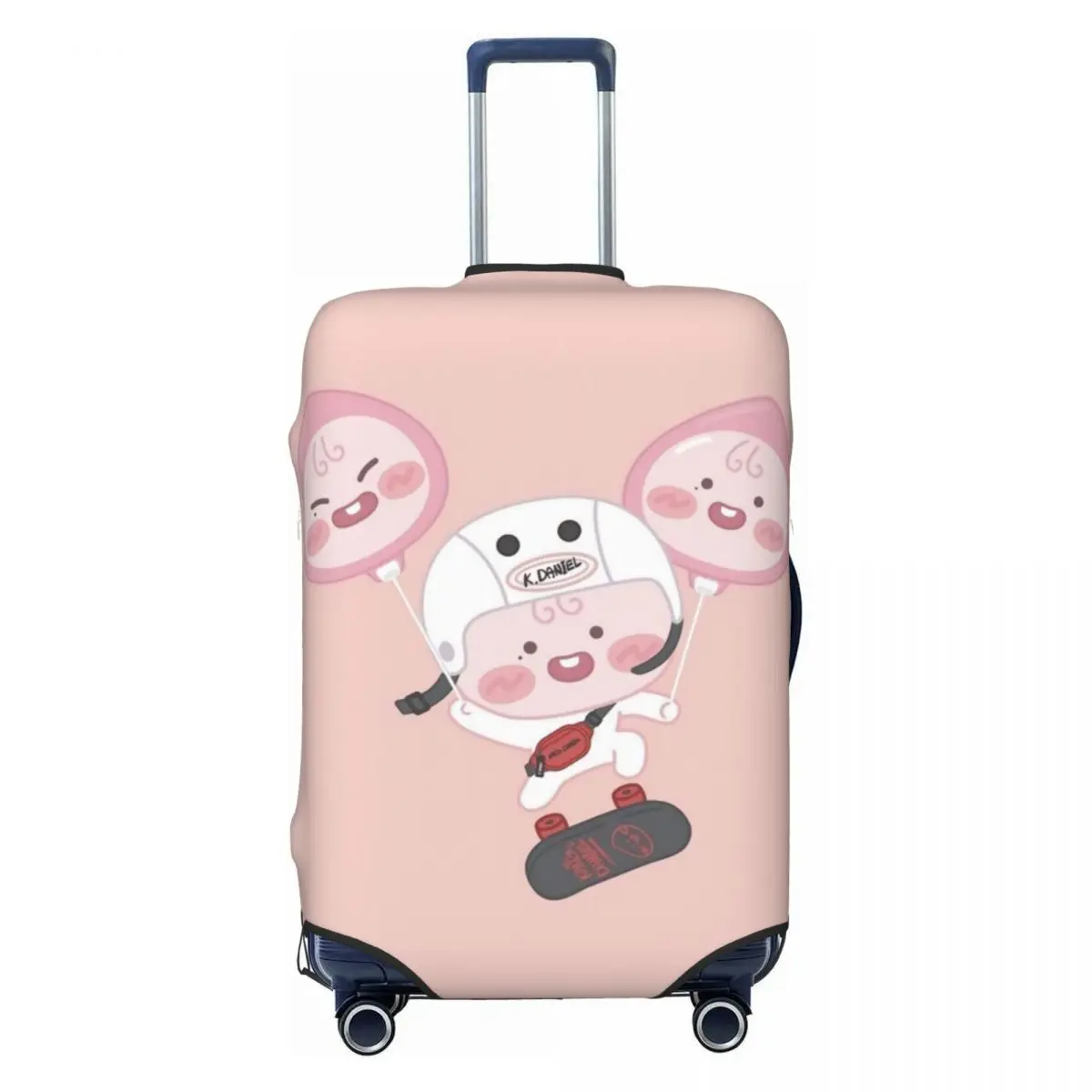 

Пользовательский K-Kakaoed Apeach Skate Чехол для багажа Забавный дорожный чемодан Защитный чехол для 18-32 дюймов