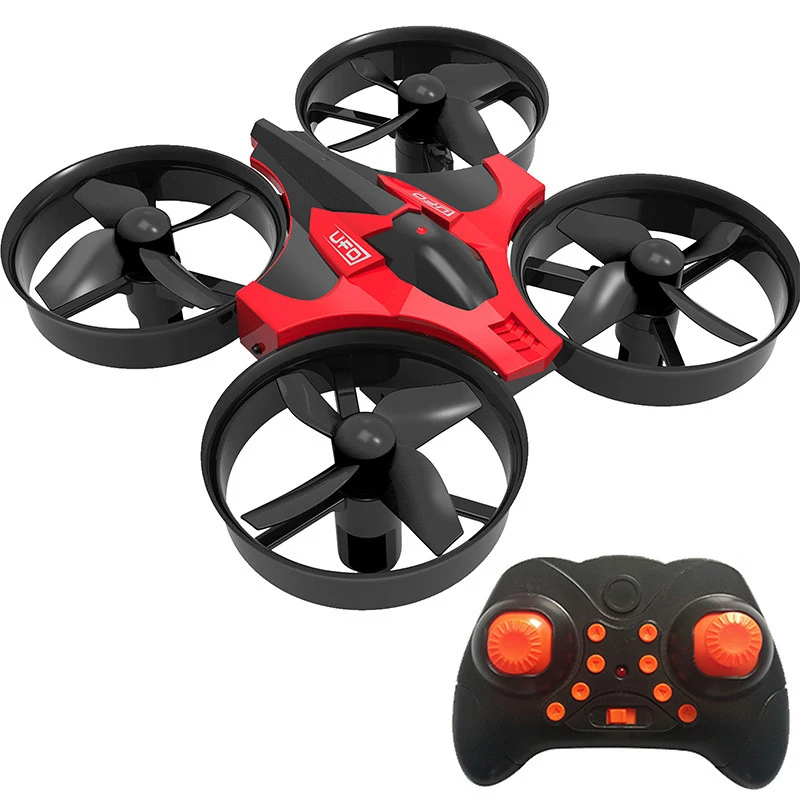 Mini Quadcopter Controle Remoto Modelo de Avião, Brinquedos de Aniversário para Crianças, Rotação 360 °, Altura Fixa, Um Retorno Chave, Pequeno, 2.4G, Novo