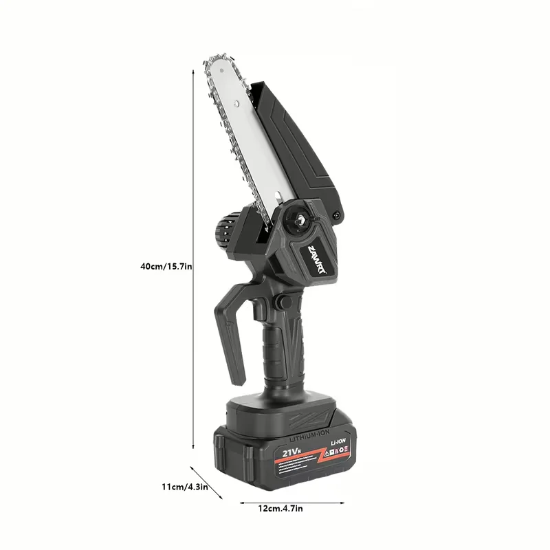 Mini 6-inch Cordless Chainsaw With Splash Guard & Safety Lock, Great For Gardening, Camping, Firewood, And A Perfect Gift For Parents.Black Friday Discount Promotion, Birthday, Christmas Or Festival Gift
