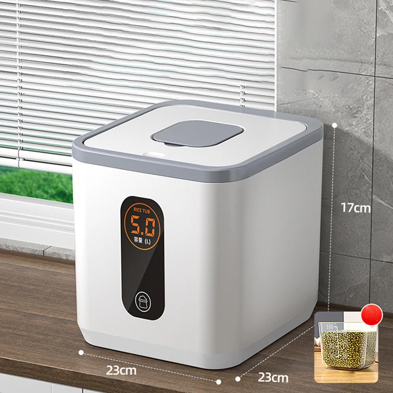 Rijstemmer Insectenbestendig Vochtbestendig Verzegeld Huishoudelijk Food-grade Rijstpot Rijstdoos Meel Rijstopslag Rijstpot