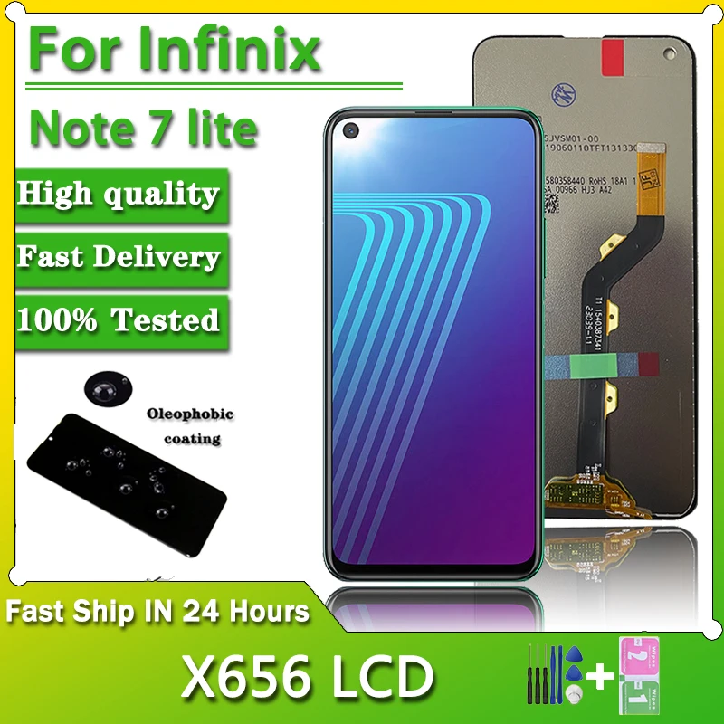 

6.6“”New LCD For Infinix Note 7lite Screen Replacement For Infinix Note 7 Lite LCD X656 Display Screen Touch Digitizer