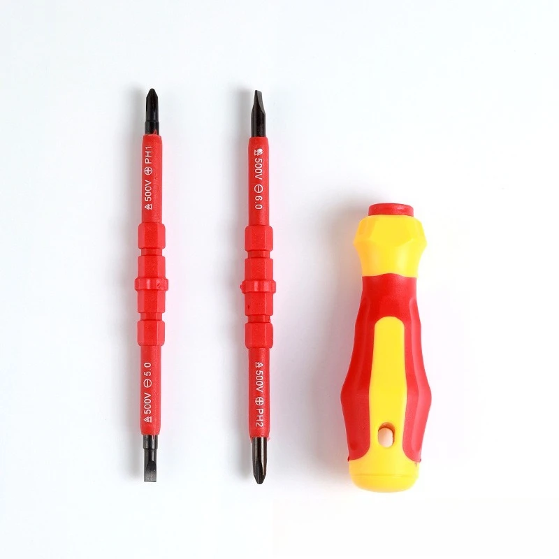 Wkrętak Elektryczny Wkrętak Izolacyjny Wielofunkcyjny Narzędzie Konserwacyjne Zestaw Narzędzi Silny Magnes Krzyżakowy Wkrętak