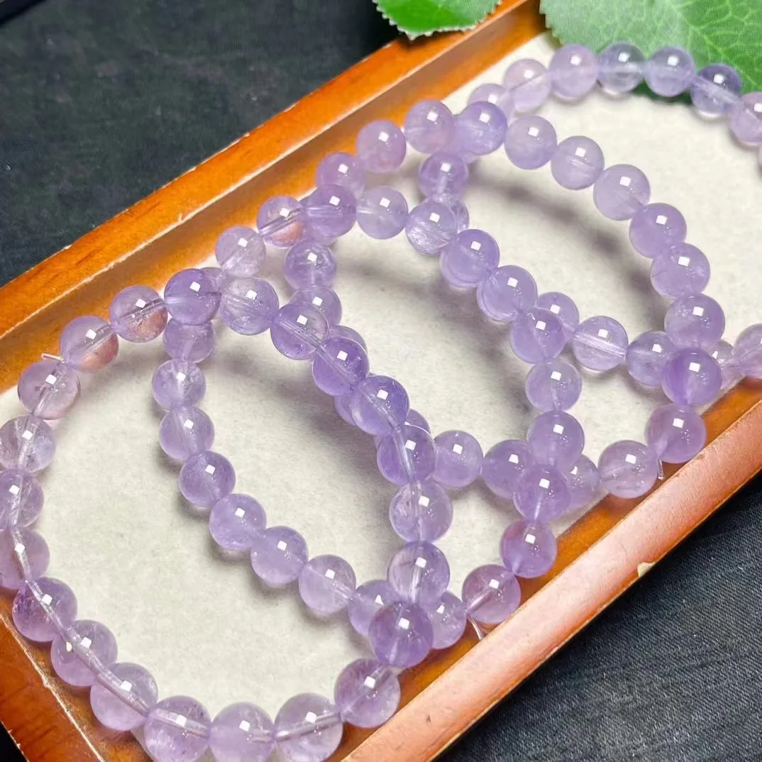 Unit One Bracelet 9mm Hot Selling Natural Lavender Amethyst Crystal Healing Bead Bracelet